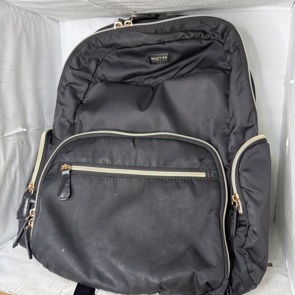 Kenneth Cole Reaction Black Backpack For Laptop, Tablet, Etc Lots Of Organizing